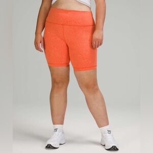 Lululemon Wunder Train High Rise Short 8" | Size 4 | 
Crunch Warm Coral